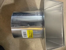 Master Flow 6 in Round Air Dryer Wall Vent Screen Damper Aluminum WVA6SD