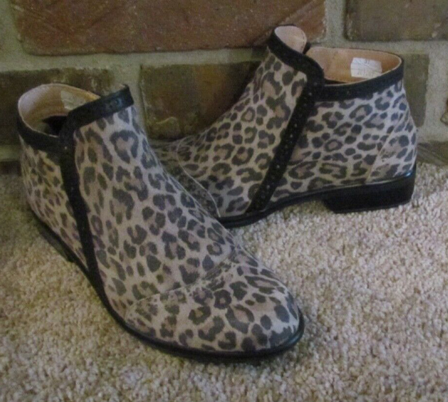 NAOT Women's Nefasi Ankle Boot Cheetah Suede Women’s Size 37 6.5-7 US