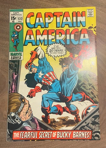 Captain America  #132 ( 6.0 FN  ) Stan Lee/Gene Colan / 1971 - Picture 2 of 18