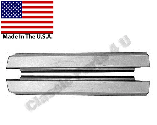 1958 Chevy Impala Pontiac Bonneville Catalina OUTER ROCKER PANELS 2DOOR PAIR - Image 2 of 2