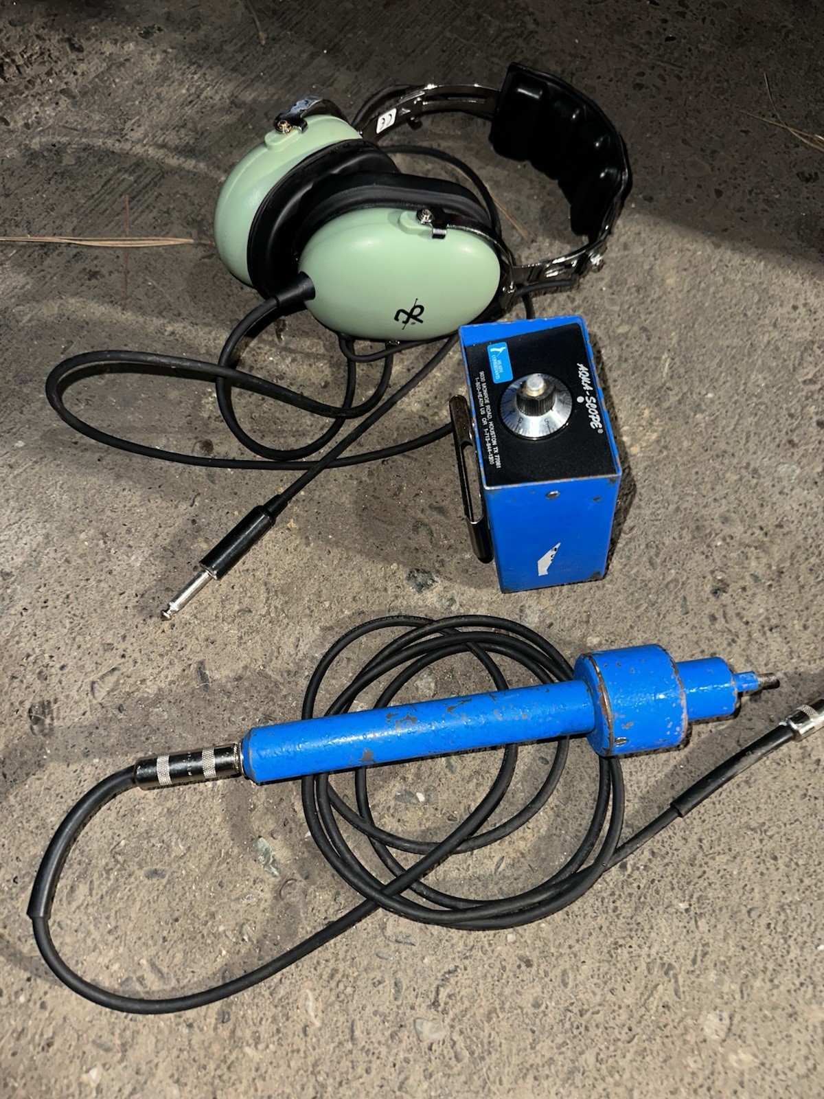 Aqua-Scope Leak Detector Inspection Diagnostic Pipe System Water Detection