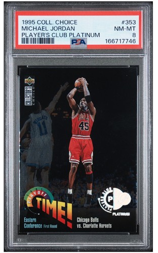 1995 Upper Deck Collector's Choice Michael Jordan Player's Club Platinum PSA 8