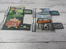 Game Boy Advance GBA Game Lot - Tony Hawk, Texas Hold'em, Razor, Surfer