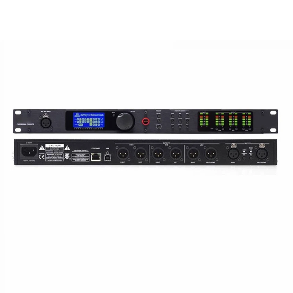 2 IN 6 OUT Digital Audio Processor Equalization & Loudspeaker Management System - Image 2 of 3