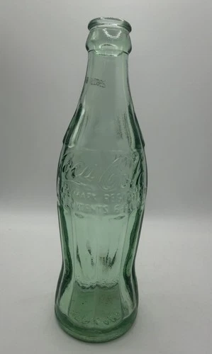 Vintage Coca Cola Bottle 6 oz Green Glass Portland Maine Hobble Skirt Coke