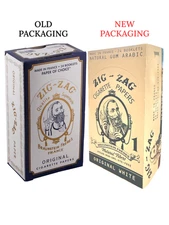 1 BOX of 24 PACKS - ZIG ZAG ORIGINAL WHITE ROLLING PAPERS - FREE SHIPPING