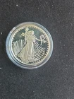 Silvertowne Saint Gaudens 1 oz 999 Fine Silver Round, Uncirculated with Capsule
