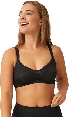 Naturana 5390 Bra Minimiser Soft Cup Side Support Non Padded Bras Lingerie Black
