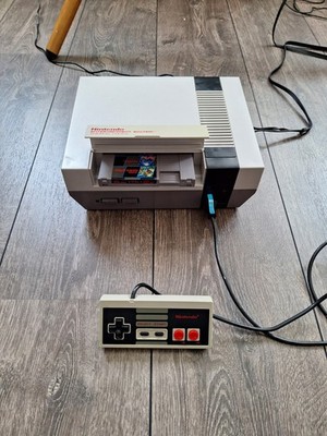 Nintendo NES Konsole OVP + 3in1 Mario Tetris World Cup  getestet