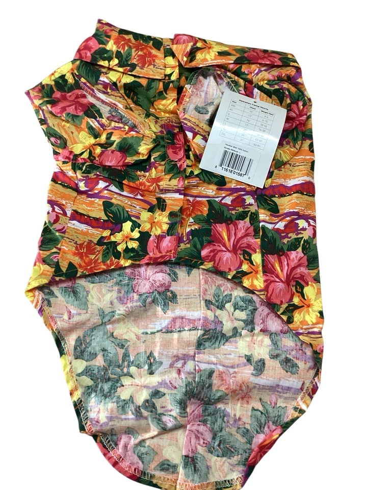 Doggie Design | Sunset Hibiscus | Havaiano | Camisa para Cachorro | Grande - Imagem 2 de 4