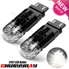Led Drl Driving Daytime Running Light Bulb Kit 3157 4114 4157 6000k White