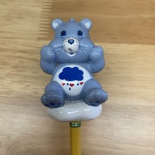 Vintage 2.5" Plastic Figure Grumpy Bear Pencil Topper TCFC