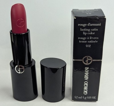 1 GIORGIO ARMANI ROUGE D'ARMANI LASTING SATIN LIP COLOR 0.14z #402 SCARLATTO