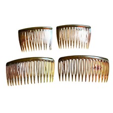 Goody Brown Tortoiseshell Barrettes Hair Combs Vintage Lot Of 4 USA