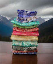 Assorted Satin Silk Brocade Mix Fabric Offcuts Remnants for Crafts 98g New SALE 