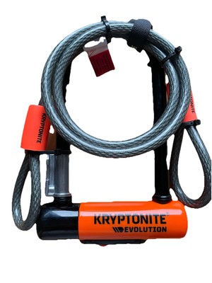 Bügelschloss Kryptonite 3500381 Evolution Mini-7 Fahrradschloss und Kryptoflex