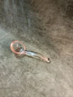 1930s Pink Cambridge depression glass mayonnaise/whipped cream ladle