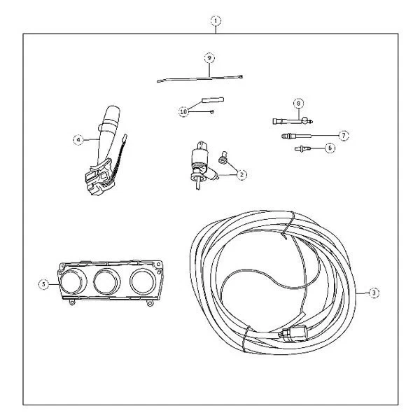 For Jeep Grand Cherokee 2008-2010 Mopar 68003215AD Windshield Wiper Switch Foto 4 de 4