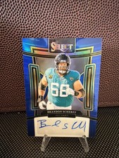 Brandon Scherff Autograph - Blue Prizm /99 - 2023 Panini Select - #SIG-BSC (AU)