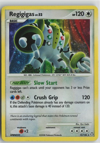 Regigigas 15/146 Holo Rare Legends Awakened Pokemon Moderately Played