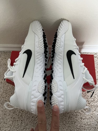 Nike Huarache 9 Elite White Football Lacrosse Shoes Turf FN0310-101 Size 9.5 New - Picture 6 of 9