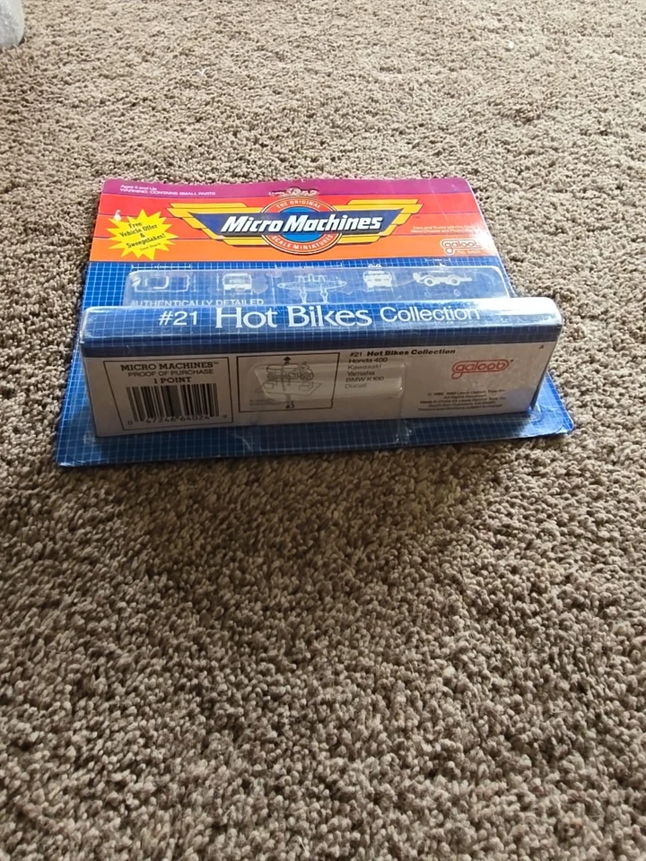 VINTAGE NIB Micro Machines Hot Bikes Collection #21 1986 Galoob   - Image 4 of 4