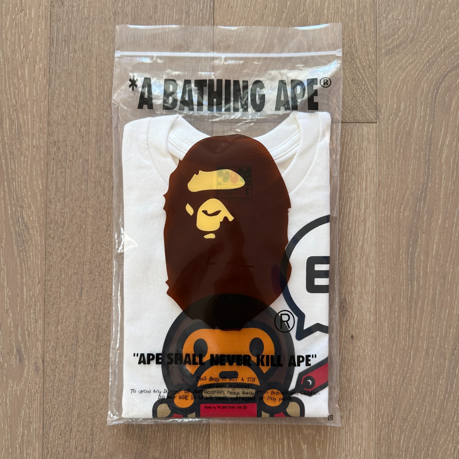 NEW BAPE Baby Milo Japan Exclusive T-Shirt Adult Size Small *A Bathing Ape thumbnail 2