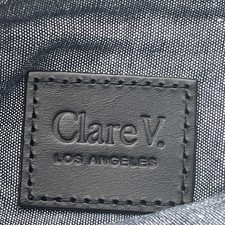 克莱尔V 拉链皮革外包和女士手提包|