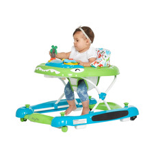 Baby Steps Baby Walker in Blue and Green, Adjustable Three Position Height Setti
