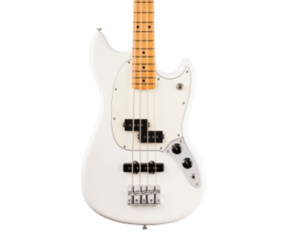 Open Box Fender Player II Mustang Bass PJ - Polar White w/Maple FB