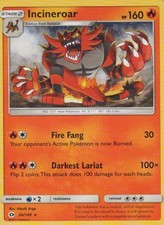 Incineroar 26/149 Sun & Moon Rare MP Pokemon TCG