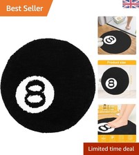 Unique 8-Ball Decorative Rug - Soft Non-Slip Bath Mat for Stylish Interiors