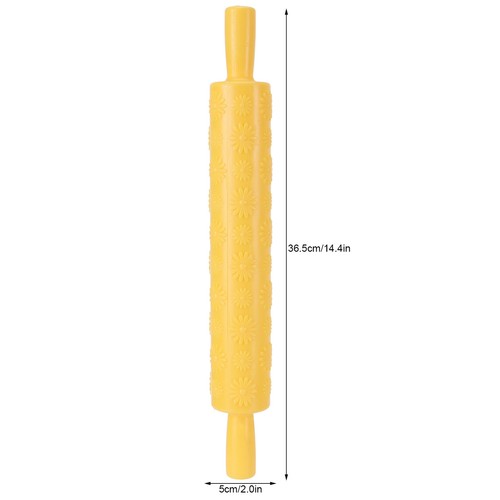 (Chrysanthemum)Fondant Cake Embossing Rolling Pin Baking Dough Roller US - Picture 2 of 16