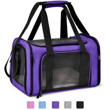 Henkelion Large Cat Carriers Dog Carrier Pet 20.0"L x 13.0"W x 13.0"H, Purple