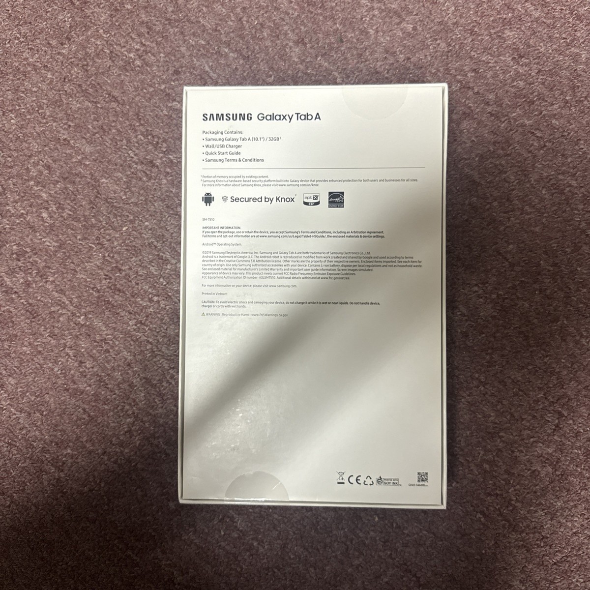 Samsung Galaxy Tab A SM-T510 32 GB, Wi-Fi, 10.1 in - Black for