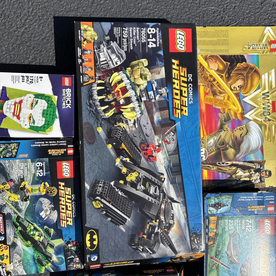 LEGO Lot Of 6 DC Empty Boxes Only 76040 76025 77055 76095 40428 76157 Lot #7 - Image 2 of 4