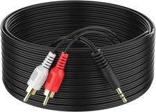3.5mm to RCA Cable 10ft TRS Male 2RCA Stereo Y Splitter 10FT