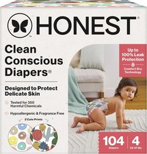 The Honest Company Comfort Dry Disposable Daytime Diapers for Sensitive Skin,