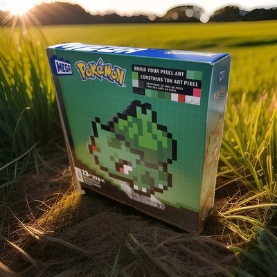 MEGA Pokemon Bulbasaur Pixel Art Building Kit - 374 pcs - Ages 13+ - NIB Sealed