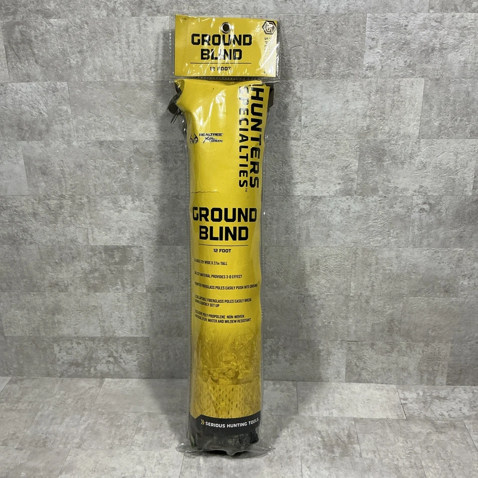 Hunters Specialties Portable Ground Blind Realtree Apg Camo 12’ Wide x 27” Tall - Image 4 of 4