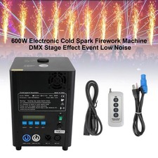 600W Electronic Cold Spark Firework Machine DMX Stage Effect Event Low Noise 