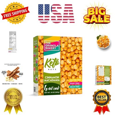 TGB Cinnamon Macadamia Nuts | 1g Net Carb Keto Snack | Gluten Free Low Carb C...