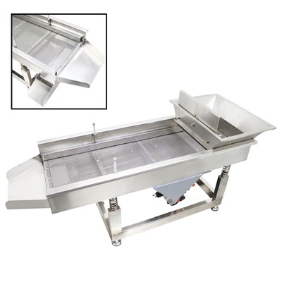 Electric Linear Vibrating Screen Sifter 4mm Straight Vibrating Sieve Shaker 110V