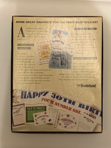 Vintage - The Printshop Deluxe Sampler Graphics Collection 3.5" disks + manual - Picture 5 of 5