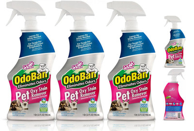 3 Bottles of 32 oz Pet Oxy Stain Remover Eliminate Urine Odor Solution EPA Safer