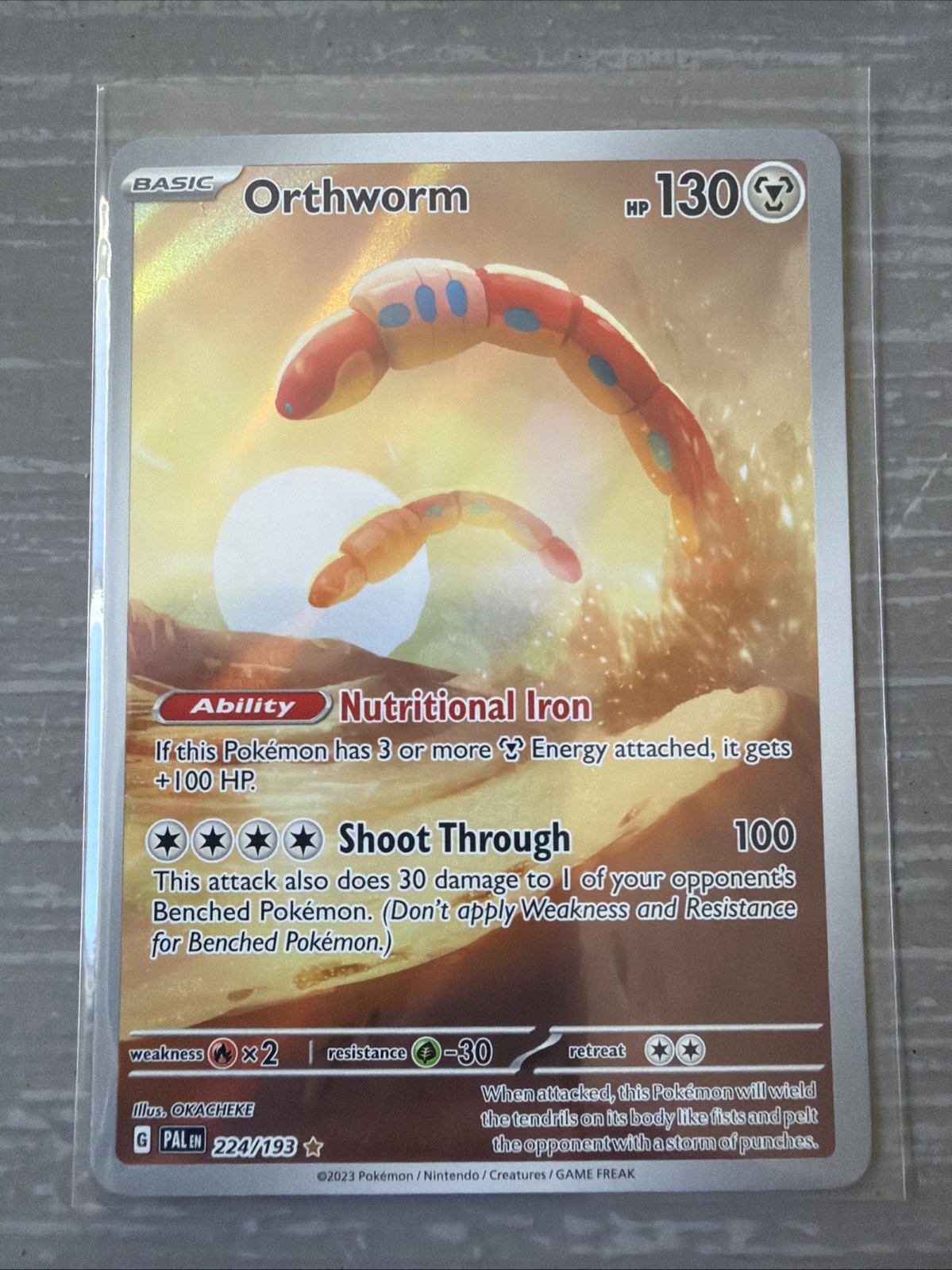 Pokemon TCG Orthworm 224/193 Paldea Evolved