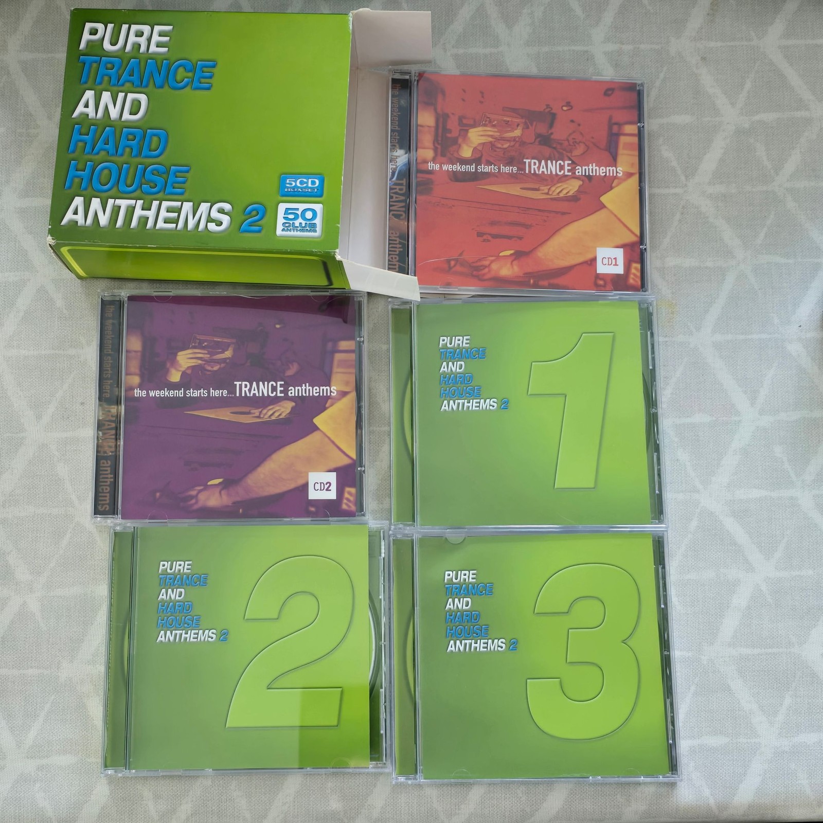 Pure Trance & Hard House Anthems 2 5CD Box Set Various Artists Compilation 2001