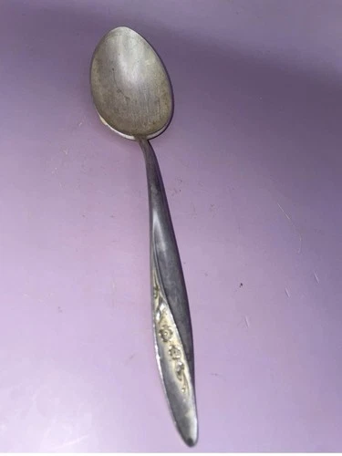 Gorham Sterling Silver Floral Handle Serving Spoon