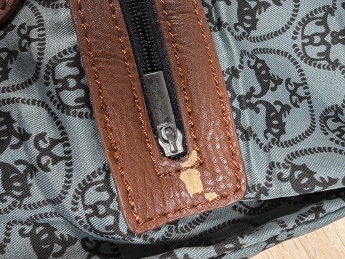 THOMAS WYLDE Bronze Studded Skull Cogac / Brown Leather Crossbody Clutch Bag - Bild 6 von 14