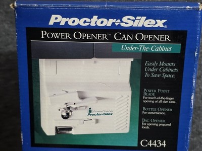 Proctor Silex Can Opener Space Saver Under Cabinet Spacemaker C4434 Tested Works